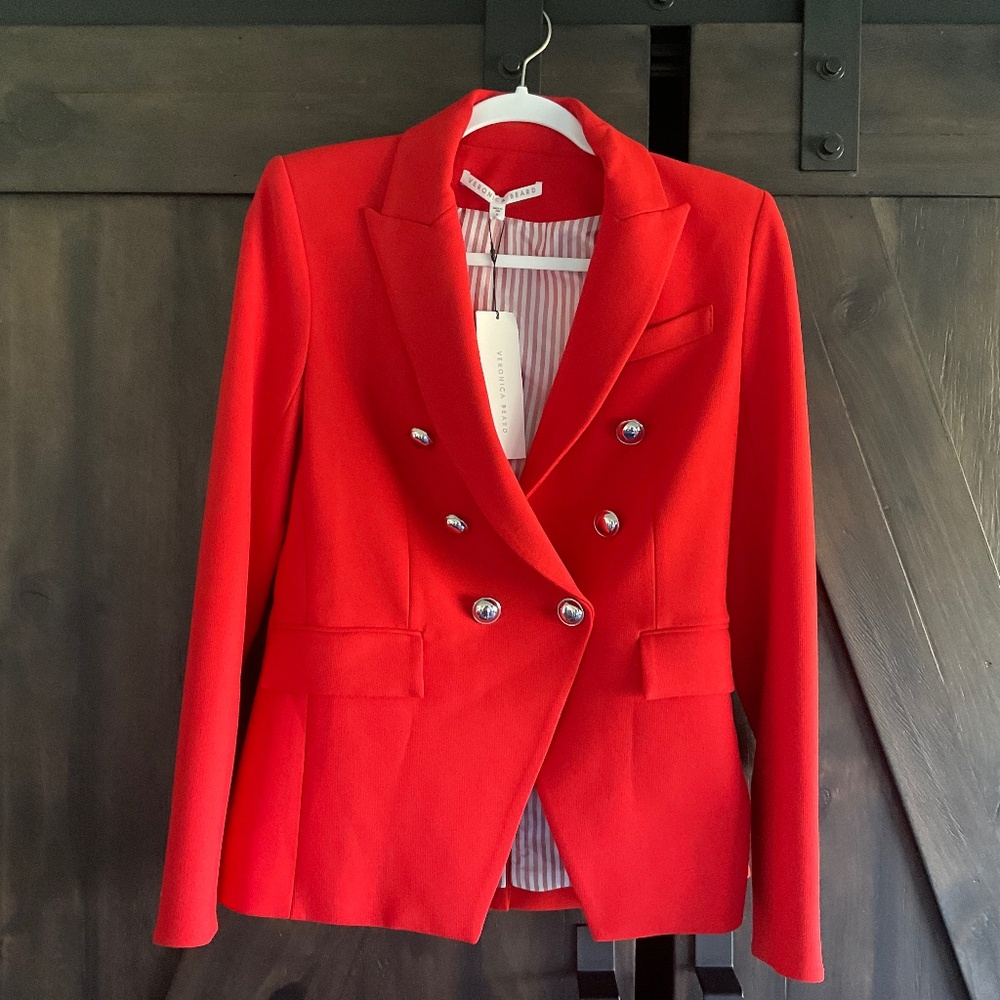 NWT Veronica Beard Red Blazer